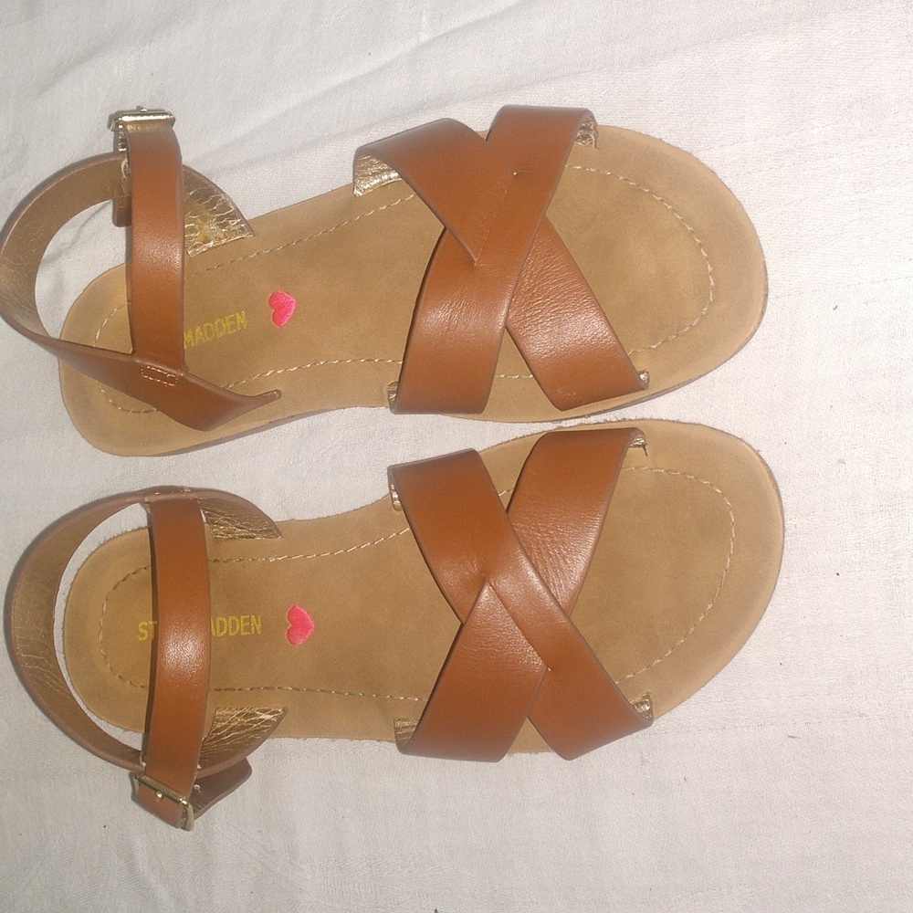Steve Madden JLeague Quarter Strap Sandal Tan/ Brown/ Cognac